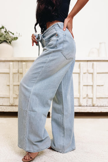 Must Be Heaven Sent Pants - Light Denim