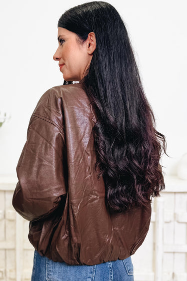 A Simple Dream Faux Leather Jacket