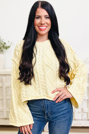 Quick Look Cable Knit Sweater - 3 Colors!