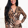 Watch Her Run Leopard Zip Top