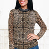 Rhinestone Run Leopard Top