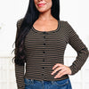 Like What You've Done Stripe Button Down Top