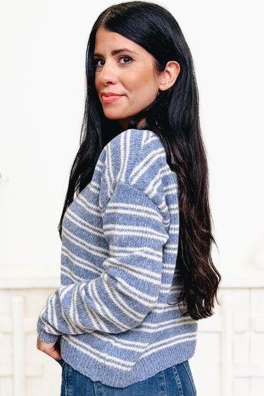 Whisper In The Wind Stripe Sweater - 2 Colors!