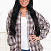 Fall Time Plaid Button Down Top