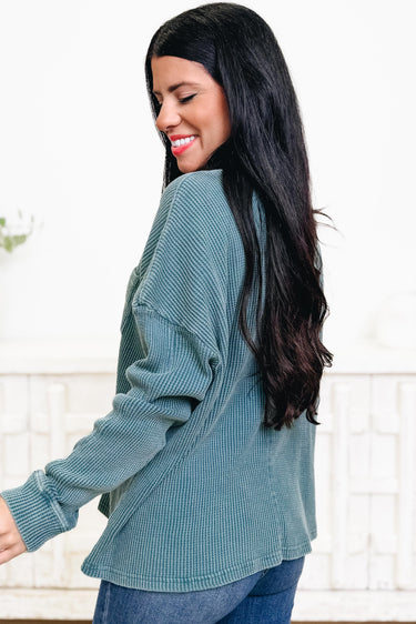 Real Anchor Waffle Knit Top - 2 Colors!