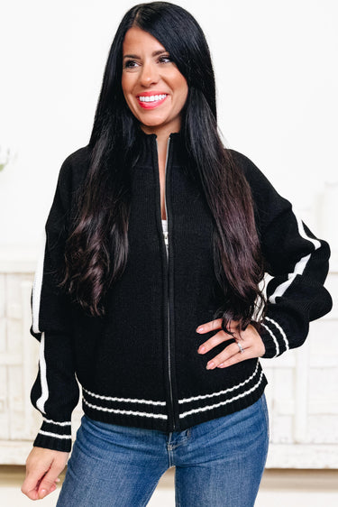 Big Deal Zip Up Sweater - 4 Colors!