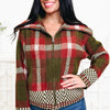 Fireside Flirt Plaid Zip Up Sweater - 2 Colors!