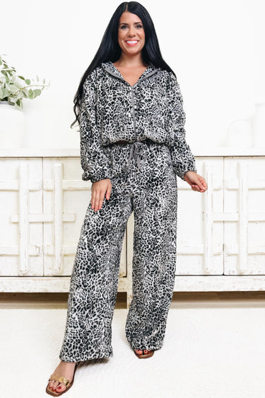 Fierce Comfort Leopard Wide Leg Pants - 2 Colors!