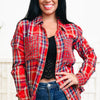 My Personality Plaid Button Down Top - 2 Colors!