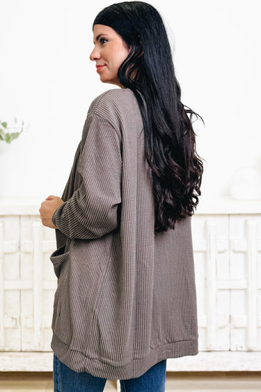 Needed Essential Ribbed Cardigan - 2 Colors!