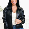 The Urban Luxe Faux Leather Jacket - Black