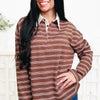 Prep Season Striped Polo Top - 2 Colors!