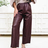Fierce Factor Faux Leather Wide Leg Pants - 2 Colors!