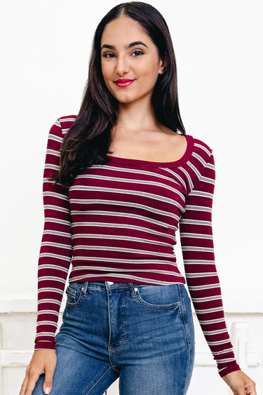 Planned Out Greatness Stripe Top - 2 Colors!