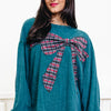 Ribbon Plaid Christmas Sweatshirt - 4 Colors!
