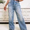 Rumor Has It Wide Leg Jeans - Light Denim