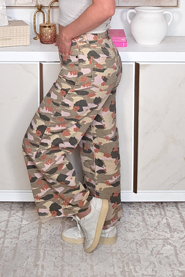 Run But Can't Hide Camo Pants - Sage Olive