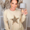 Keep Rocking Leopard Star Sweater - 2 Colors!