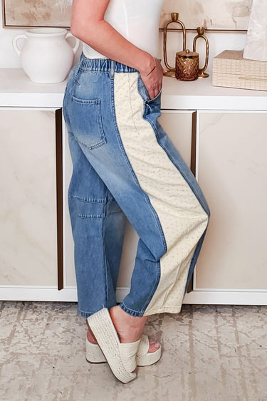 Running Game Pants - Denim Cream