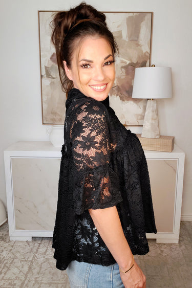 Sunday's Comin' Lace Top