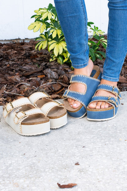 MIA Bowie Platform Sandals - 4 Colors!