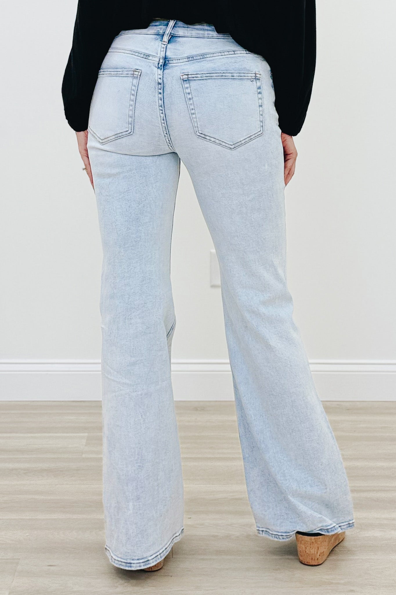 Valley Girl By Mica - High Rise Flare Jeans