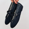 The Olympia Mesh Flats - Black