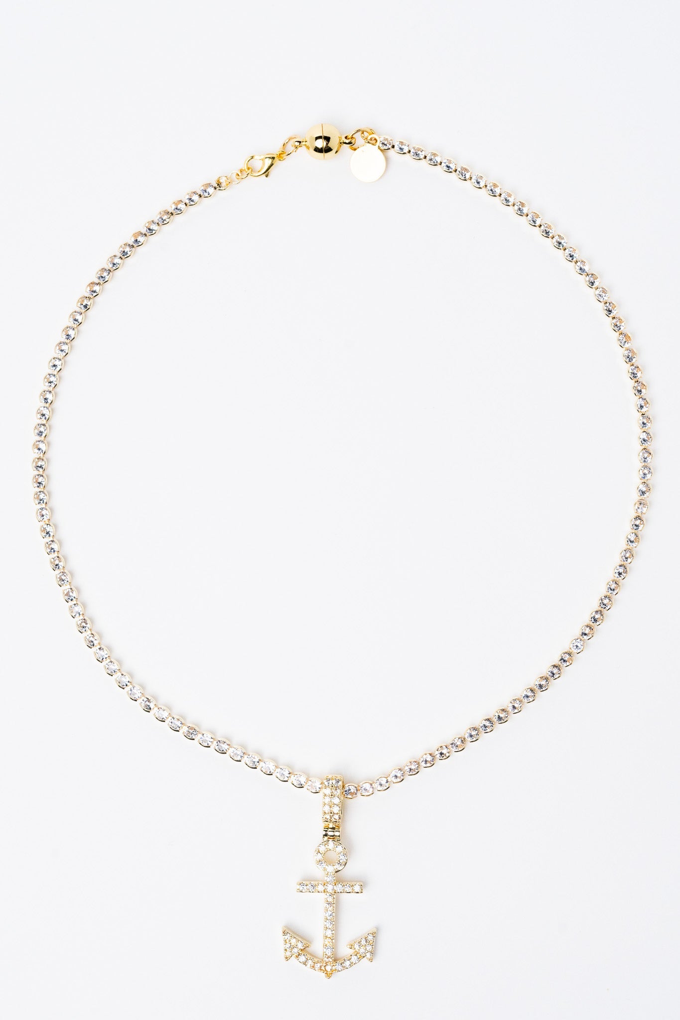 Anchors Away Necklace - Metallic Moonlight