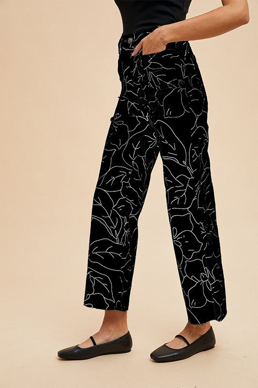 Floral Settings Pants - 2 Colors!