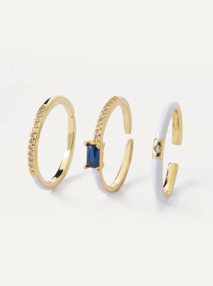 Cyndi Ring Set Of 3 - Multiple Colors!