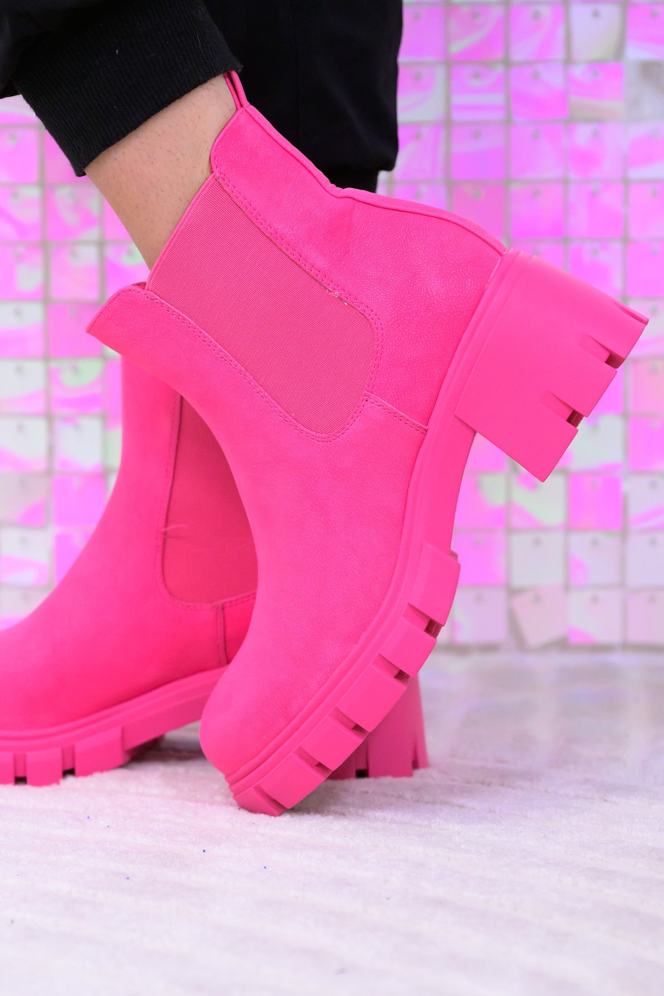 MIA Ivy Boots - Hot Pink