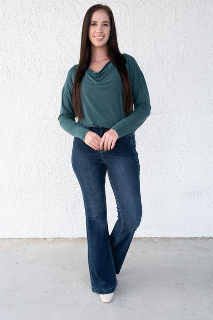 Coast To Coast By Judy Blue - High Rise Side Seam Flair Jeans