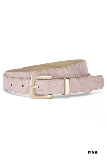 Crocodile Style Belt - 4 Colors!