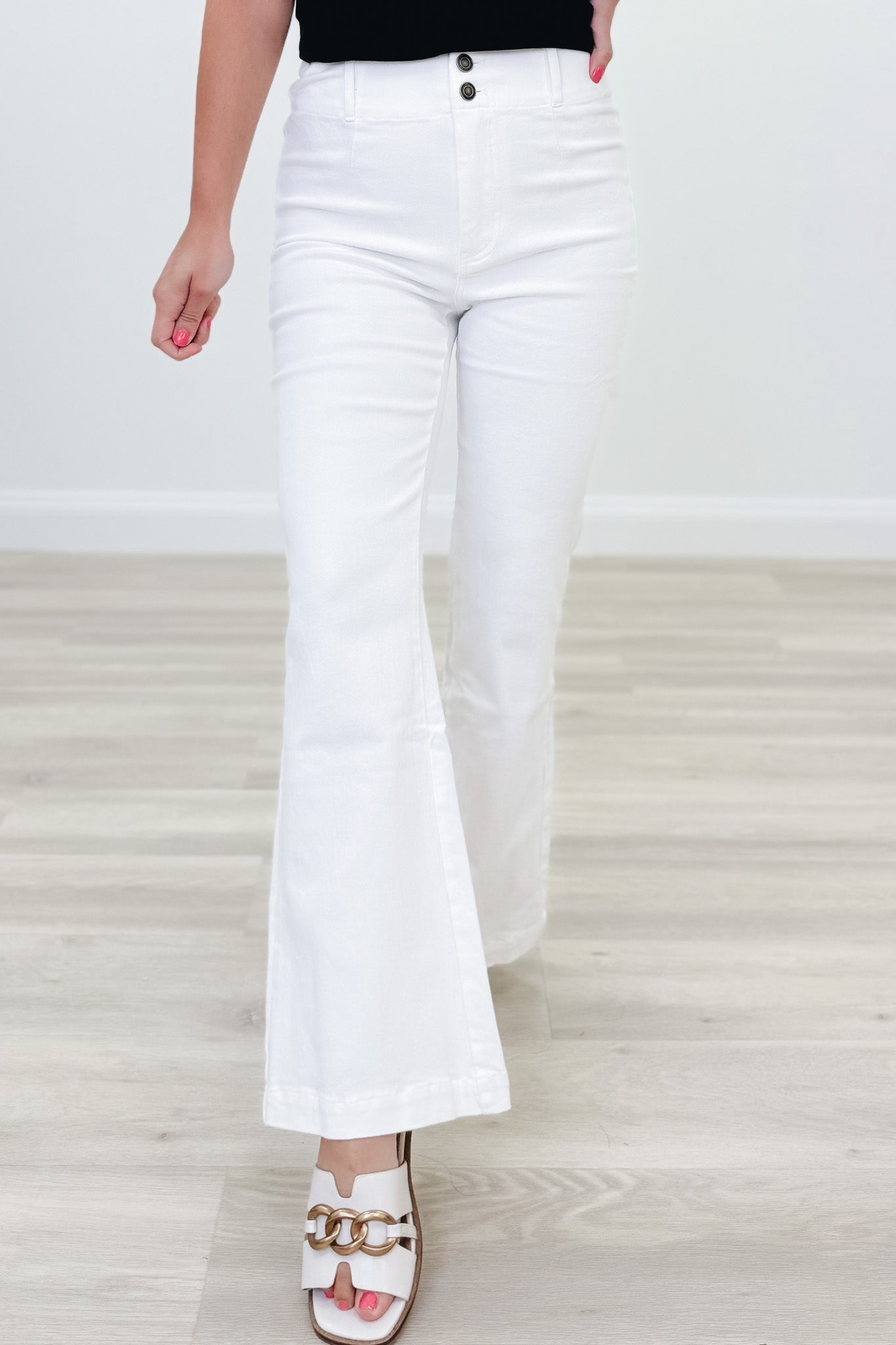 Streetlight Stunners Stretchy High Rise Wide Leg Flare Jeans - 5 Colors!