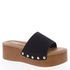 Uma Platform Sandals - Black Nubuck