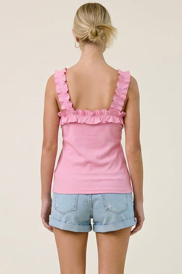 Ruffle Rider Tank Top - 2 Colors!