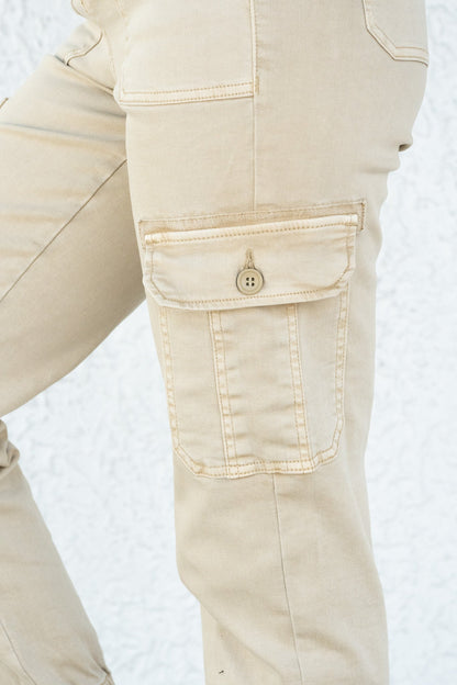 Made For You By Risen - High Rise Cargo Jogger Pants