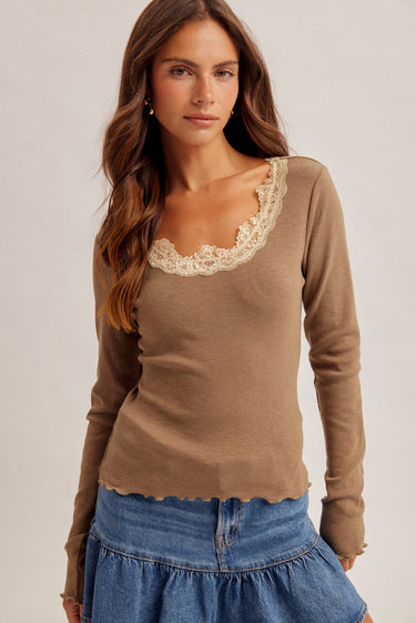 Beauty Within Lace Top - 2 Colors!