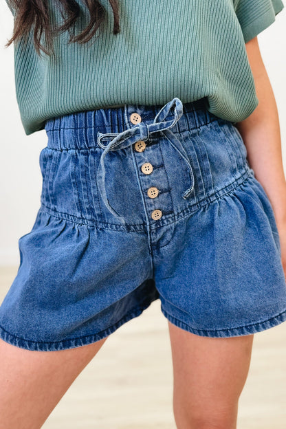 Keep On Going Flare Denim Shorts -2 Colors!