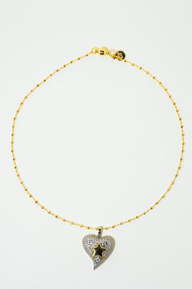 Falling Star Necklace - Gold Silver