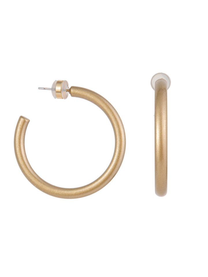 Josefina Earrings Medium - Metallic Champagne