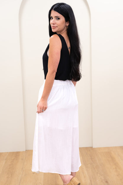 Pure & Simple Midi Skirt - 2 Colors!