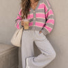 Fuzzy Feeling Stripe Cardigan - 2 Colors!