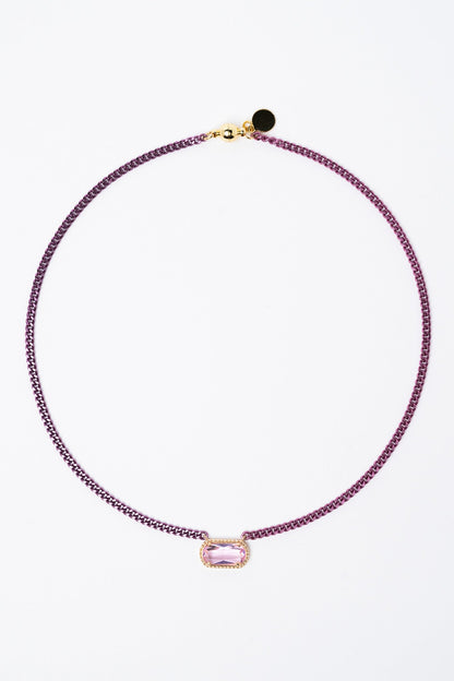 Aubrey Necklace - Metallic Peony