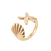 Under The Sea Ring - Shell Gold