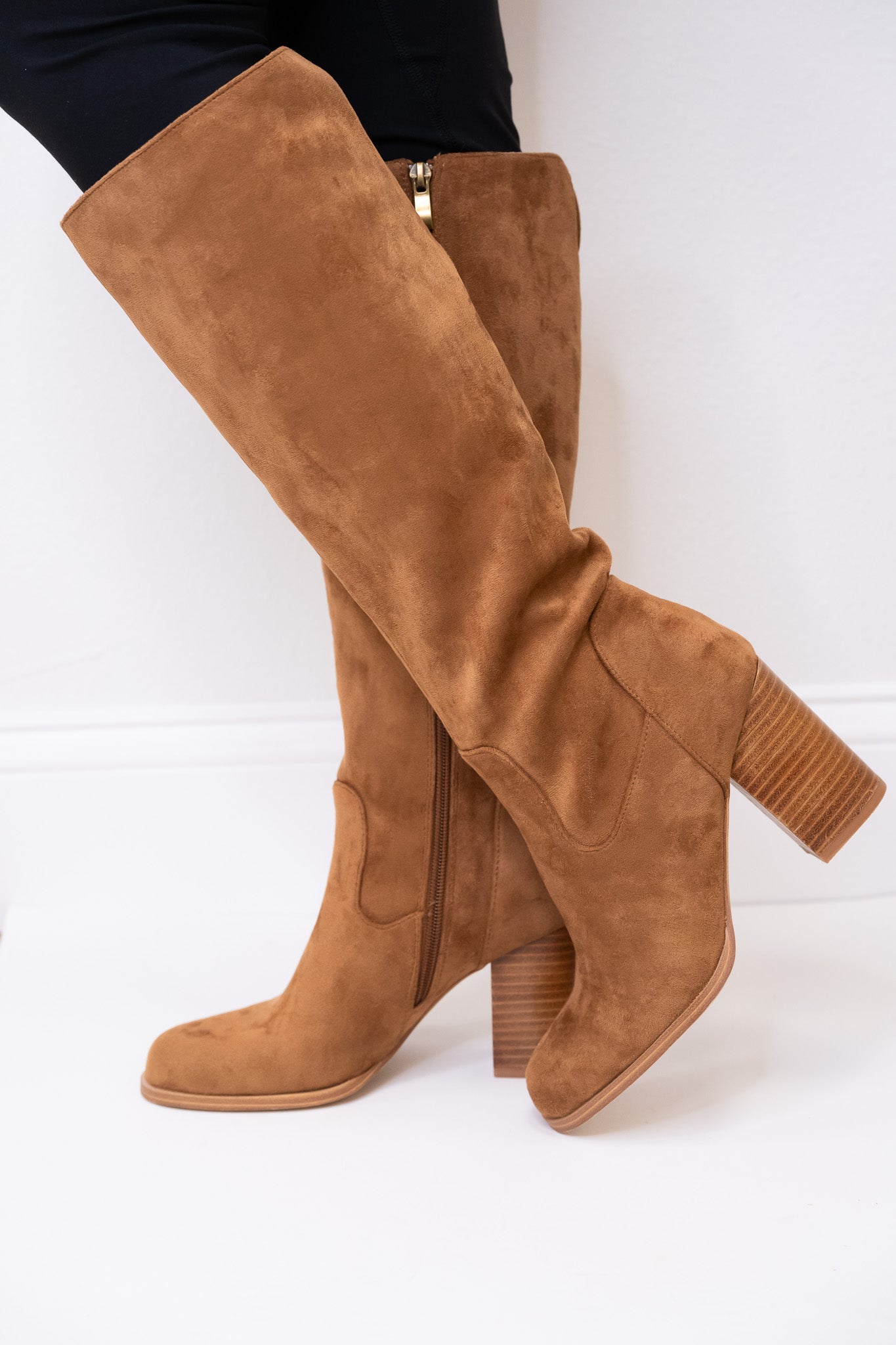 Corky's Hot Date Boots - Chocolate Faux Suede