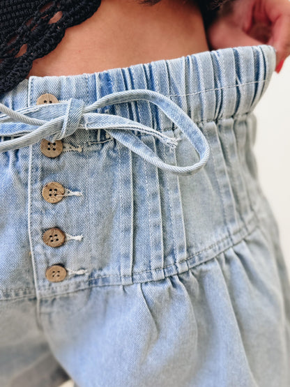 Keep On Going Flare Denim Shorts -2 Colors!