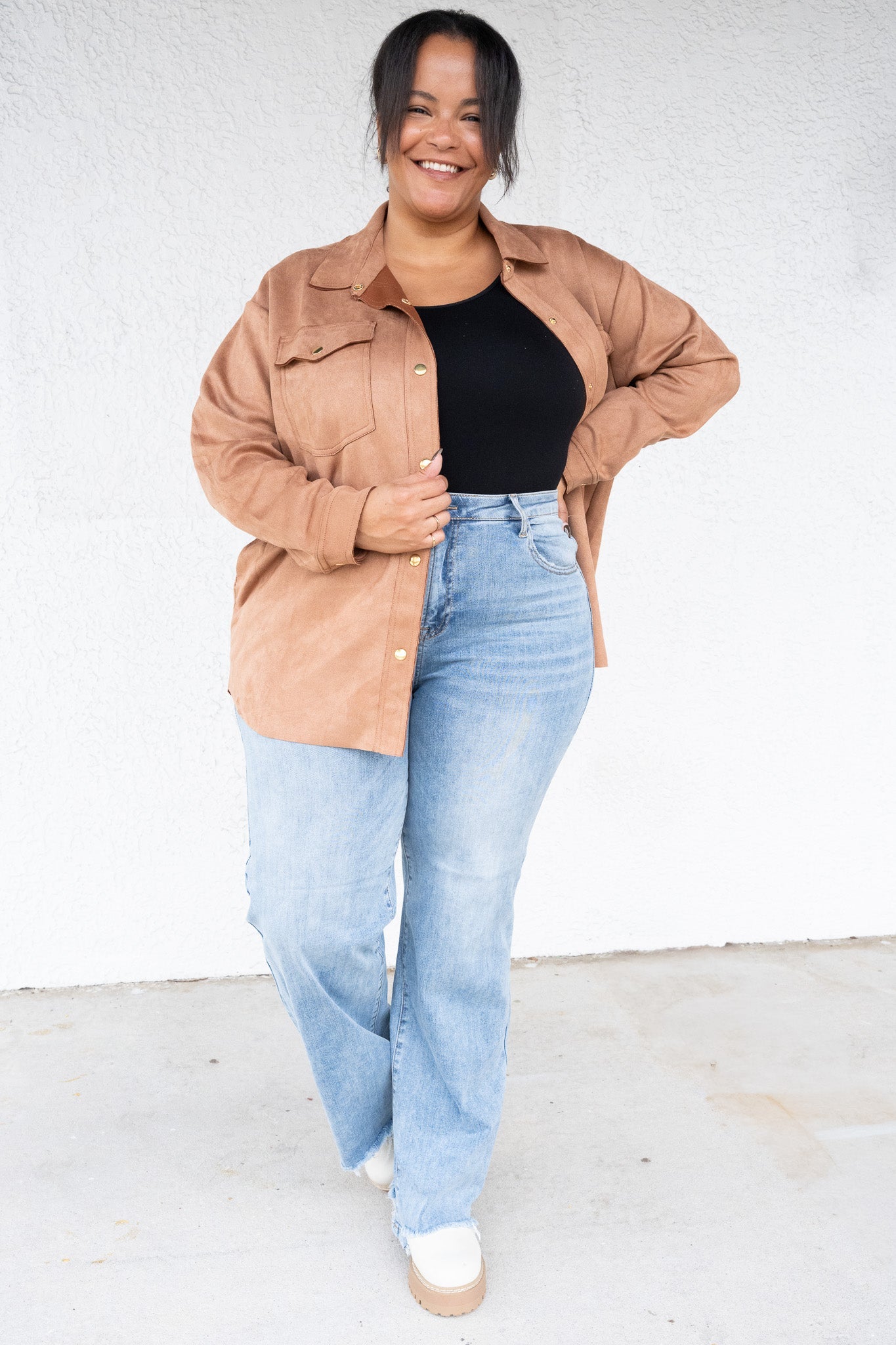 Brooke Jeans By Risen High Rise Wide Leg - Light