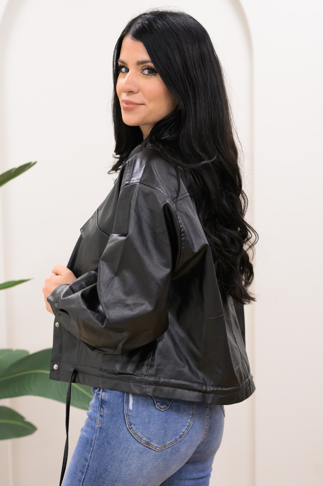 The Way To Do It Faux Leather Jacket