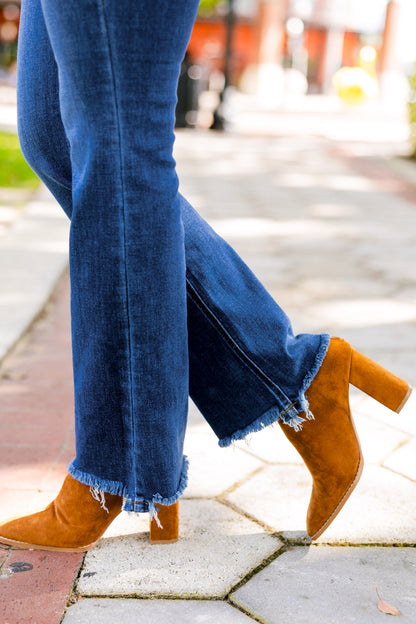 Slay Girl By Judy Blue - Vintage Frayed Hem Bootcut Jeans